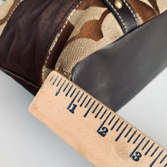 COACH Classic C Leather Fabric Purse Handbag Pocketbook Really $? - Picture 16 of 16